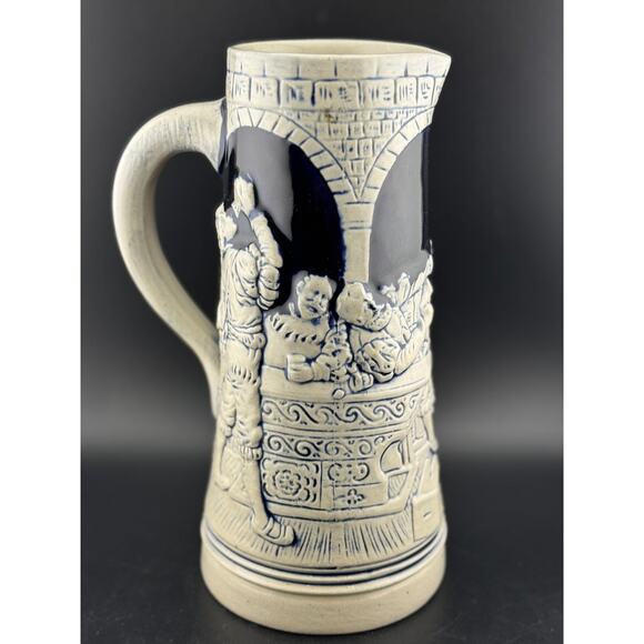 Vintage West German Stoneware Pitcher - Picture 4 of 7